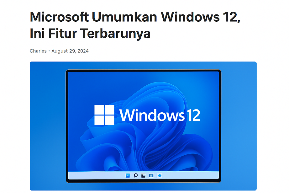 Windows 12 fitur terbaru Microsoft 2025