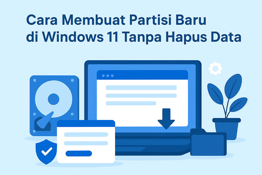 Cara membuat partisi baru di Windows 11 tanpa hapus data