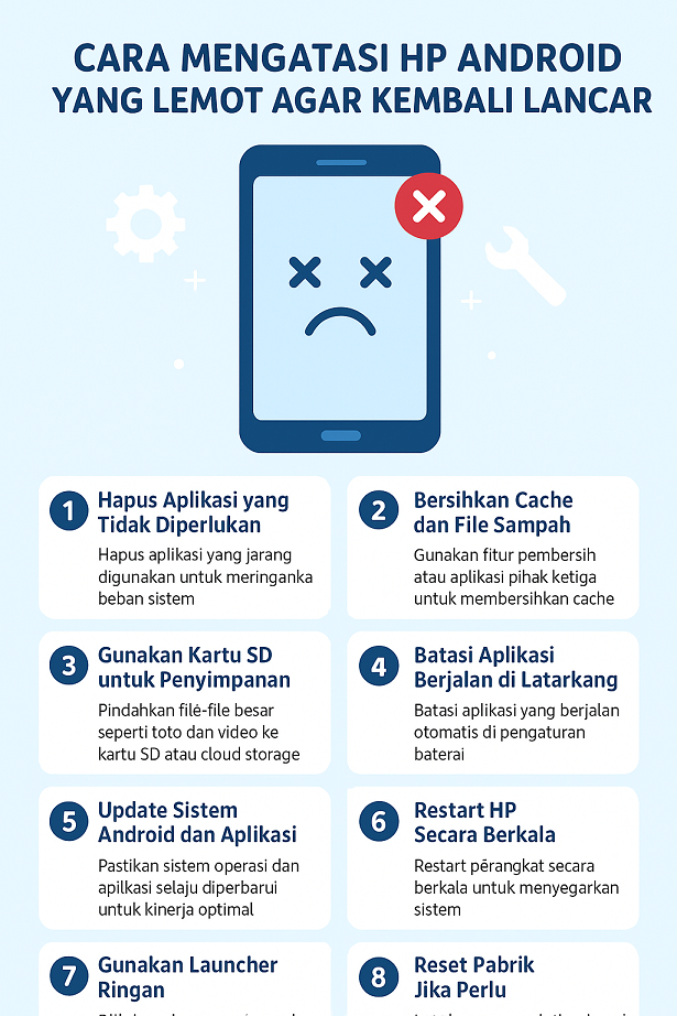 Cara Mengatasi HP Android yang Lemot