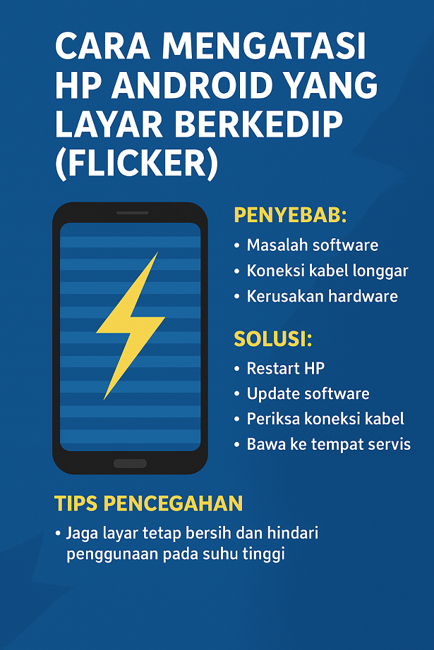 Layar Berkedip