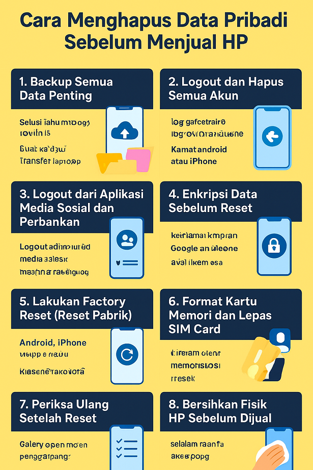 cara menghapus data pribadi di hp