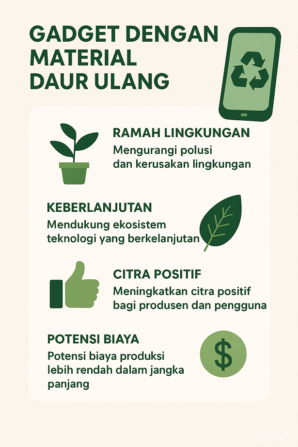 Gadget dengan Material Daur Ulang.