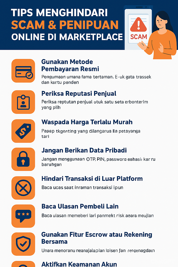 Tips Menghindari Scam & Penipuan Online di Marketplace