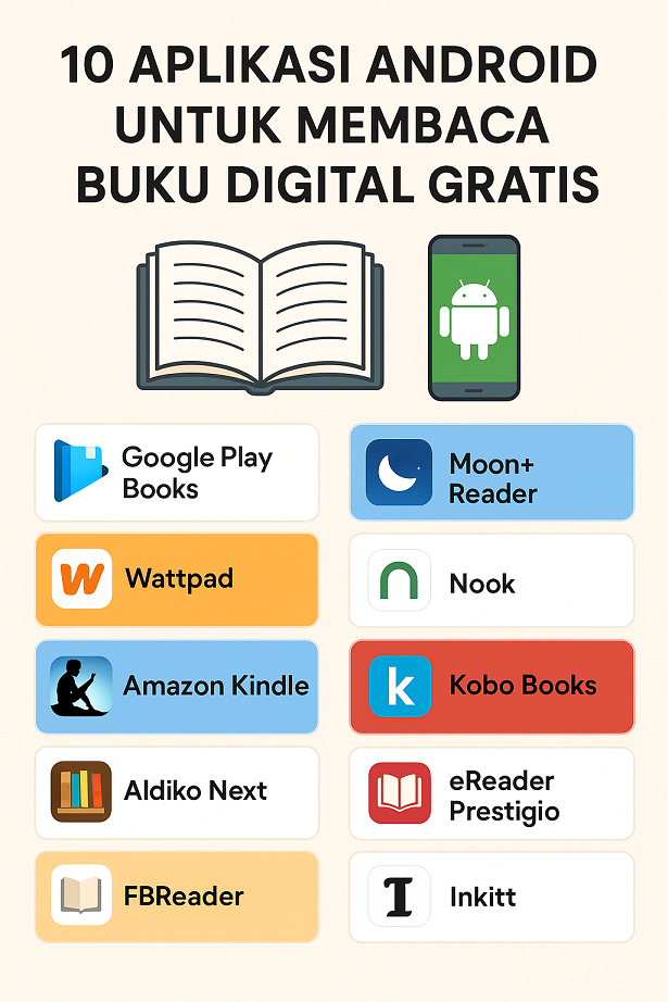 Aplikasi Android untuk Membaca Buku Digital Gratis