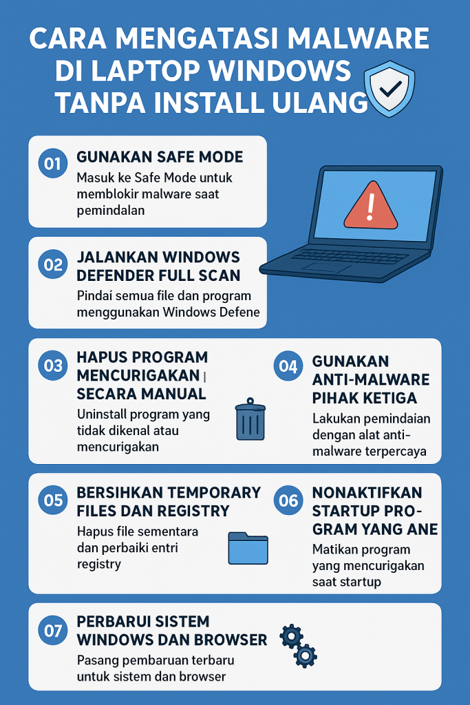 Cara Mengatasi Malware di Laptop Windows Tanpa Install Ulang