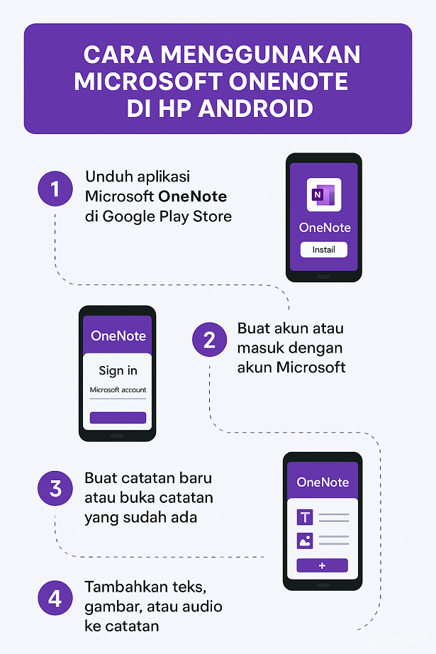 Cara Menggunakan Microsoft OneNote di HP Android