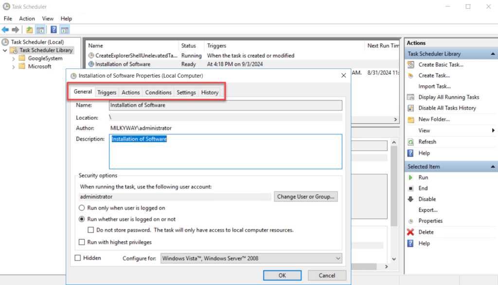 Membuat Basic Task di Task Scheduler