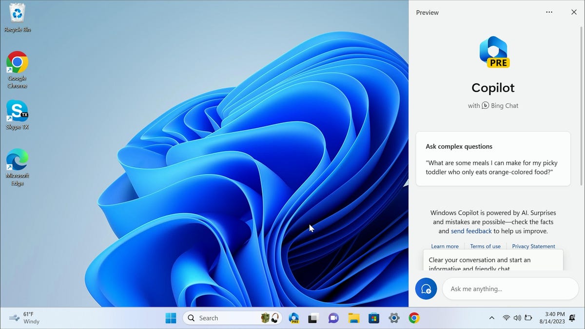 Mengatur Windows dengan Copilot