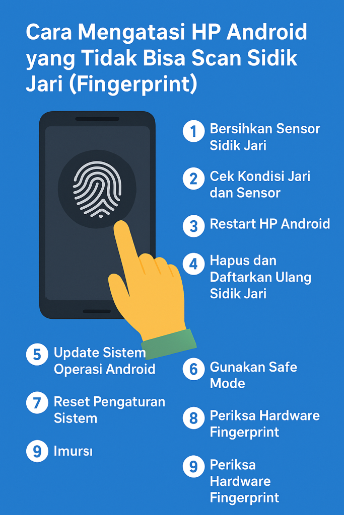 Cara Mengatasi HP Android yang Tidak Bisa Scan Sidik Jari (Fingerprint)