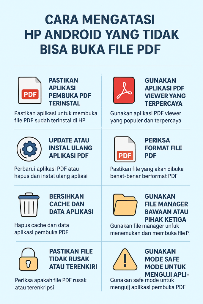 Cara Mengatasi HP Android yang Tidak Bisa Buka File PDF