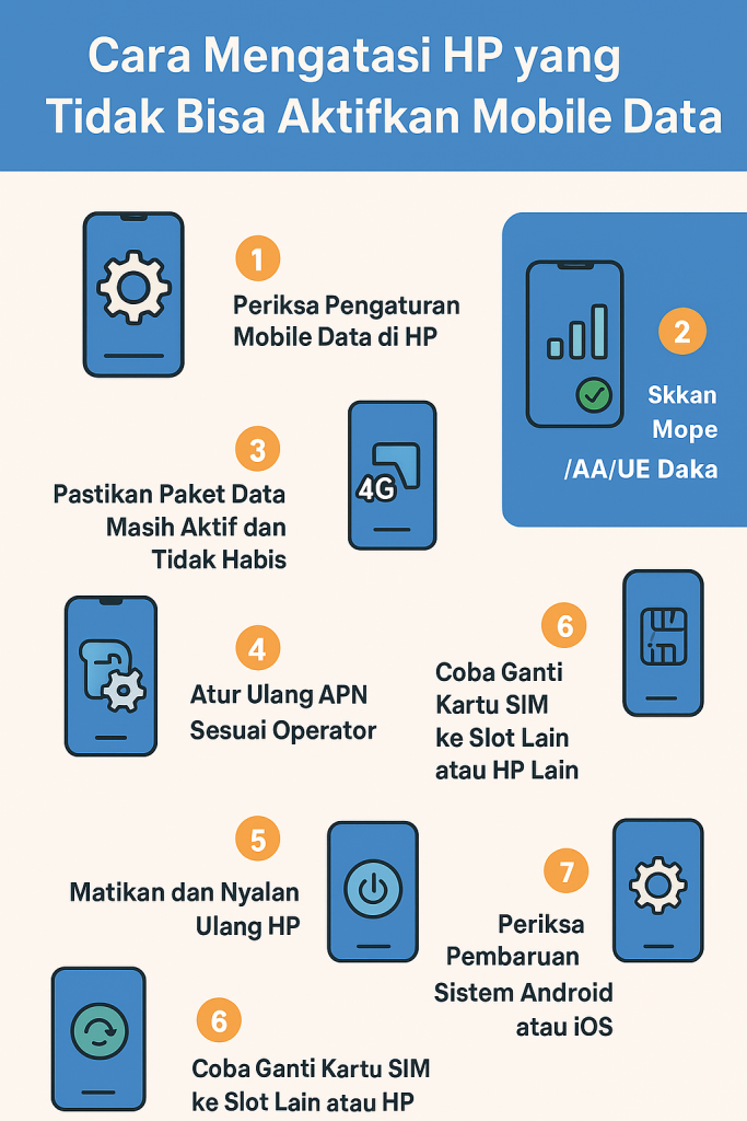 cara mengatasi hp yang tidak bisa aktifkan mobile data