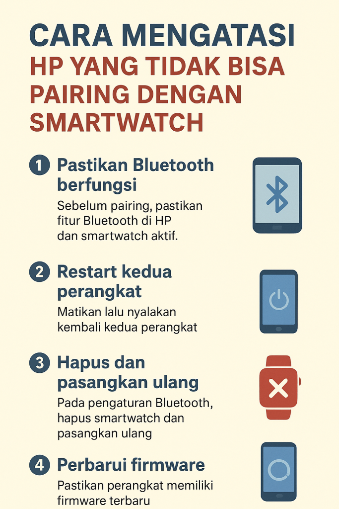 Cara Mengatasi HP yang Tidak Bisa Pairing dengan Smartwatch